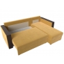 Угловой диван Валенсия Лайт (микровельвет жёлтый) - Изображение 4